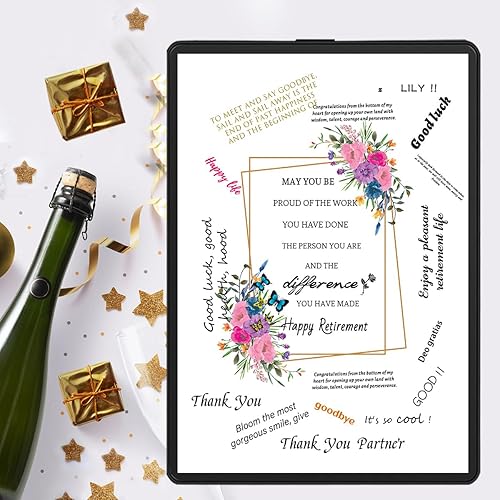 Miniatura 4 de Toowinneet Decoración de jubilación enmarcada en negro, alternativas de libro de invitados de 12 x 17 pulgadas, decoraciones de fiesta de