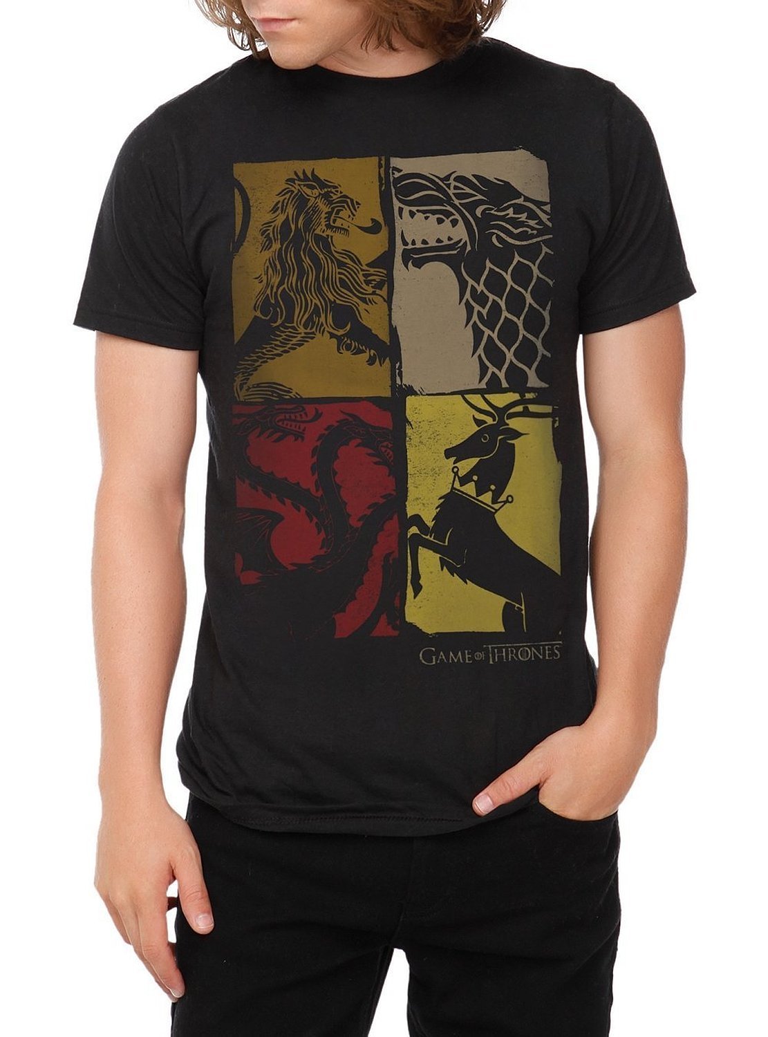 Game Of Thrones Four Houses Slim-Fit T-Shirt