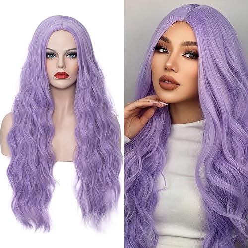 Miniatura 1 de WGPFWIG Peluca de cabello ondulado ondulado y rizado para mujer de 27 pulgadas de largo resistente al calor peluca sintética para mujeres niñas