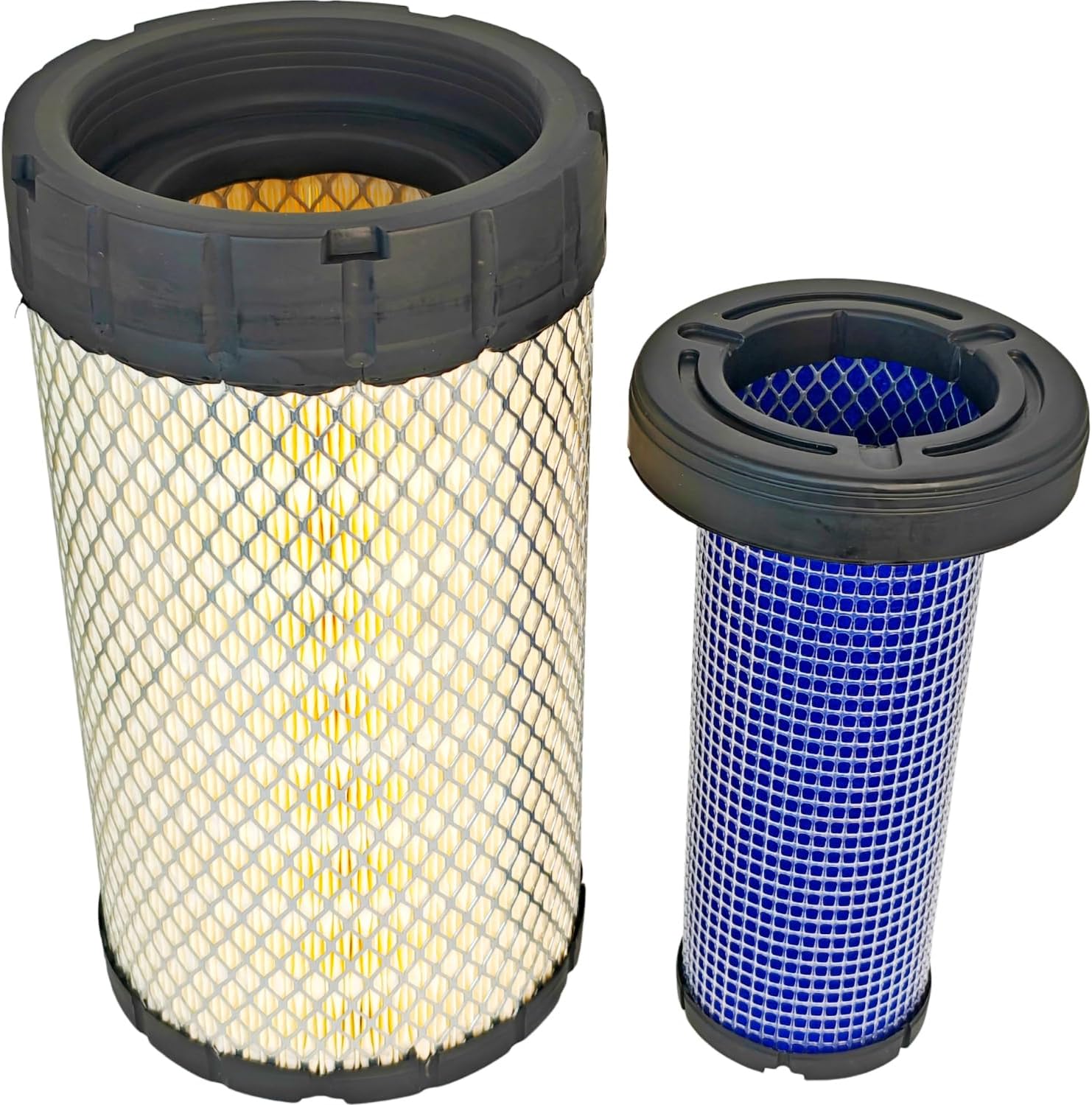 XYZIL Outer Inner Air Filter Kit 6698057 6698058 Compatible with Bobcat A300 S160 S185 S205 S220 S250 S300 S330 T180 T190 T250 T300 T320 Skid Steer Compact Track Loader Air Cleaner P628324 P629467