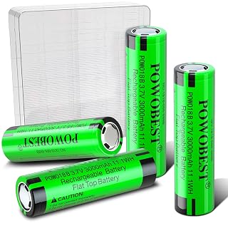 3,7 V 3000 mAh NiMH Akku wiederaufladbar von,Flat Akku POWO18B mit Batterieschutzbox,für Kamera,Kleinlüfter,Produktpatentnummer: 015037694-0001 - Amazon product rated Grade A