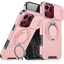 Compatible with Oppo Find X9 Case with Stand, Heavy Duty Shockproof Phone Case for Oppo Find X9 with Camera Cover Pink