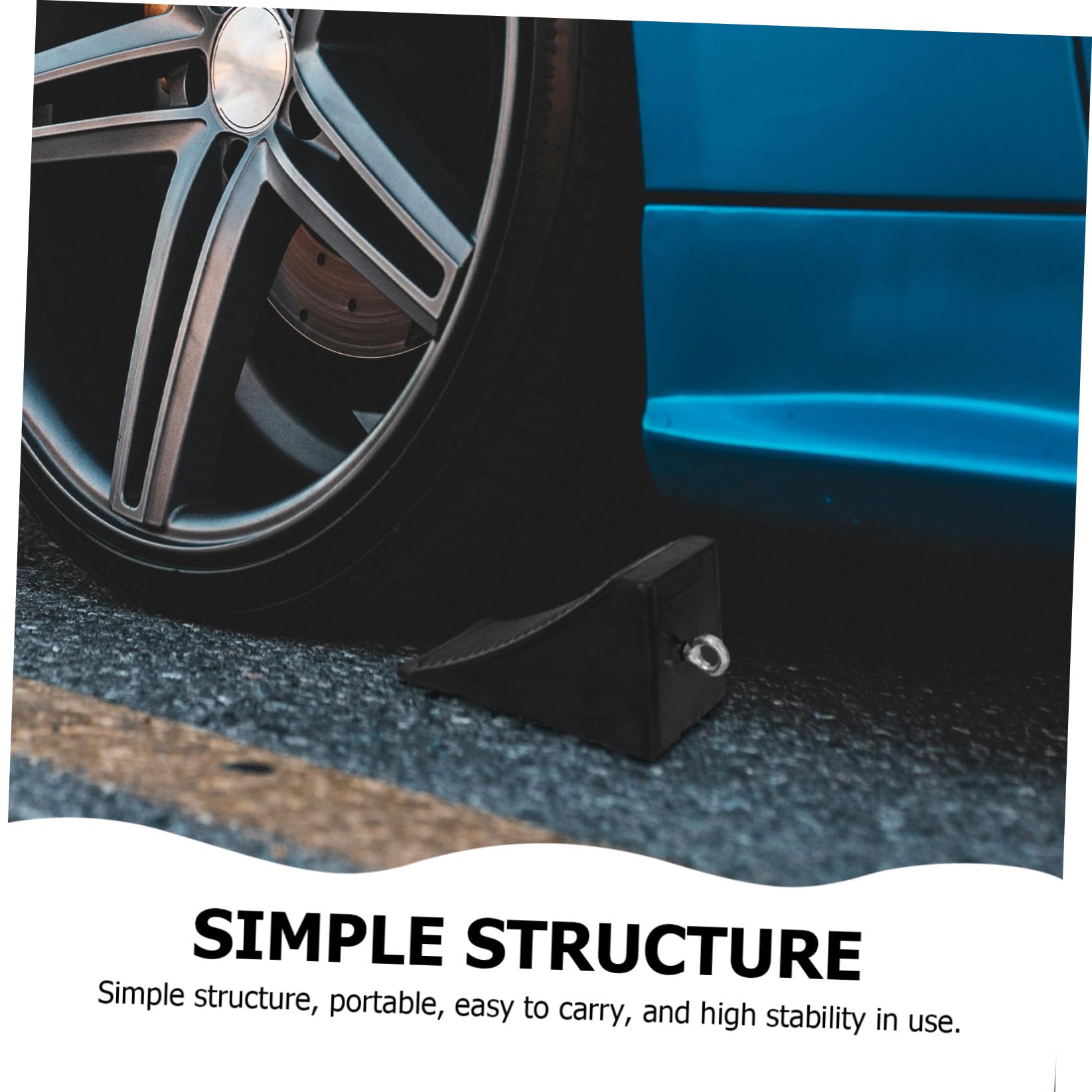Ipetboom 2stücke Reifenkeile für Auto Parken Gummi-parkstopper mit Antirutschmatte Radstopper für Garage Gummiautostopper für Sicheres Parken Reifenkeile für Kleine Fahrzeuge