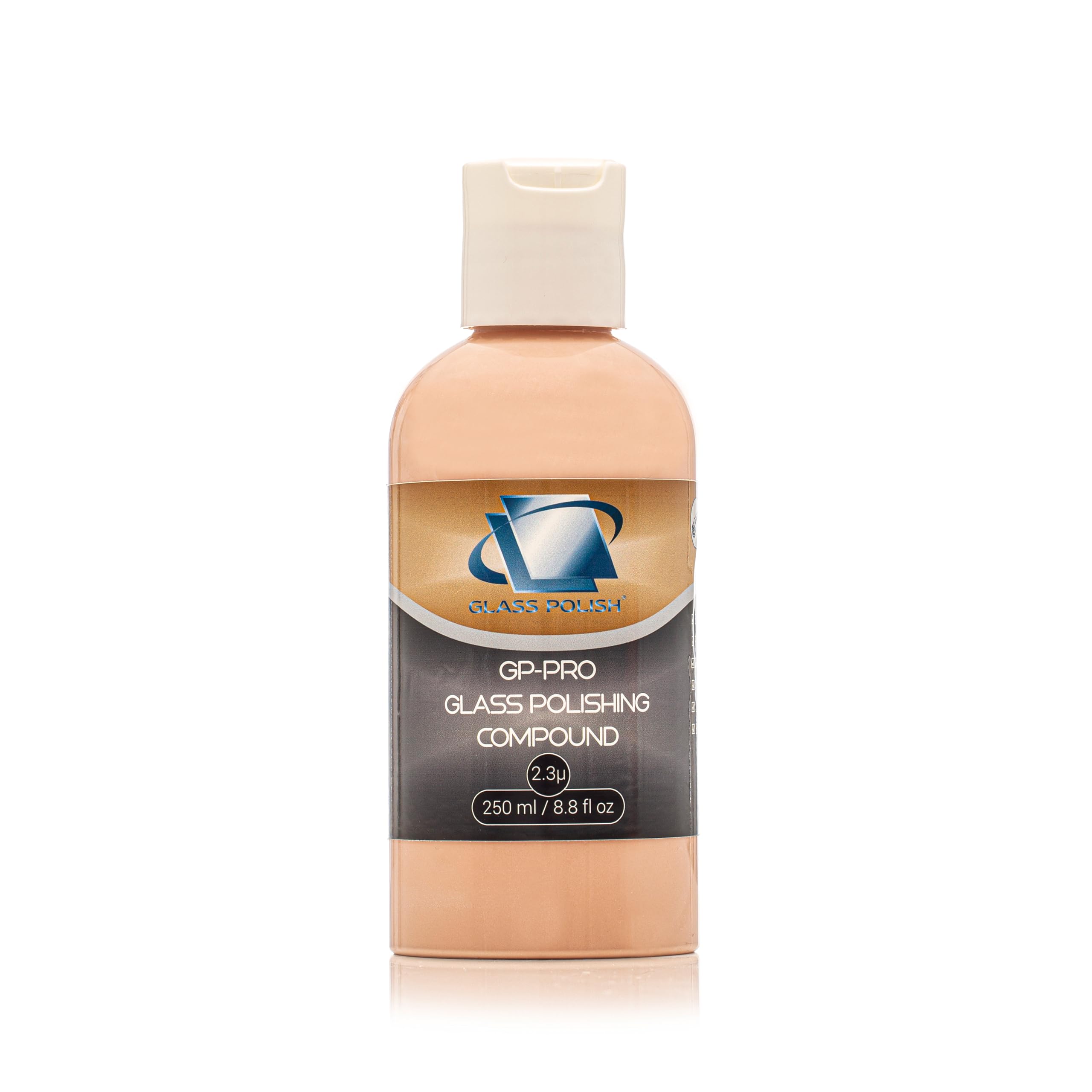 Glass Polish - 250ml Composto Lucidante per Vetri - Pasta di Ossido di Cerio Extra Concentrato per Lucidatura Professionale di Tutte le Superfici in Vetro - 2,3 Micron
