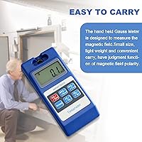 Vista 6 de TES10C Medidor digital Tesla Gaussmeter con interruptor automático de rango 0-200mT/0-2000mT Precisión de 0 ~ 100 mT ± 1%/100 ~ 2000mT Precisión ±