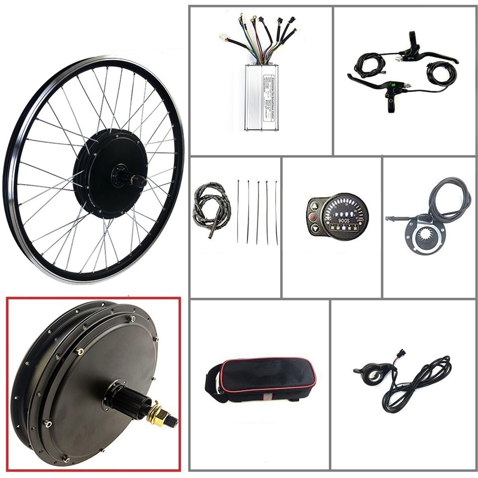 電動自転車モーターホイール　24-36v 250W 20インチ Amazon | 36V 48V 電動自転車変換キット、後輪電動自転車モーター変換
