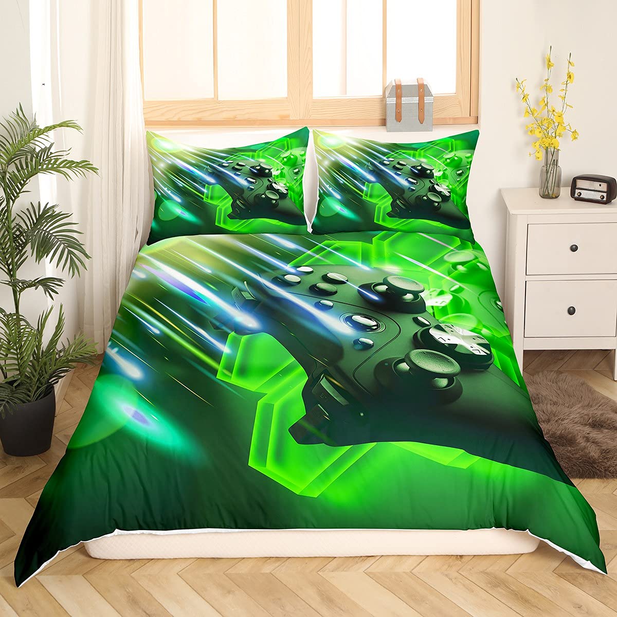 Housse de couette gamer pour habiller la chambre d'un adolescent passionné