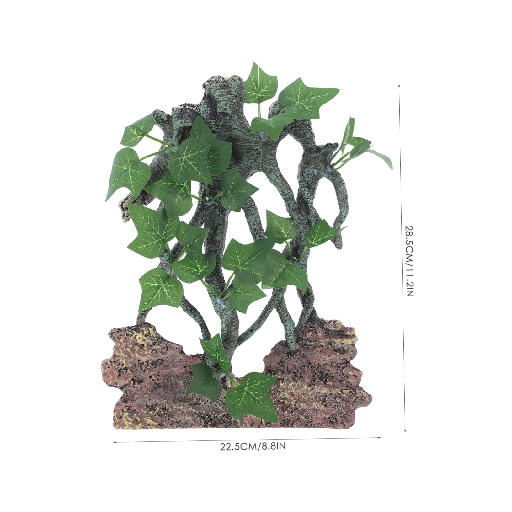 Sosoport Resina di simulazione Decorazione per vasca Decorazioni per terrari pompa ad aria dell'acquario albero finto contenitori accessori drago barbuto accessori per rettili per l'habitat