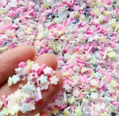 Miniatura 8 de EHOPE Gránulos falsos de resina, chispas de caramelo falso, gránulos de arcilla, chispas de polímero en rodajas de arcilla polimérica para arte de