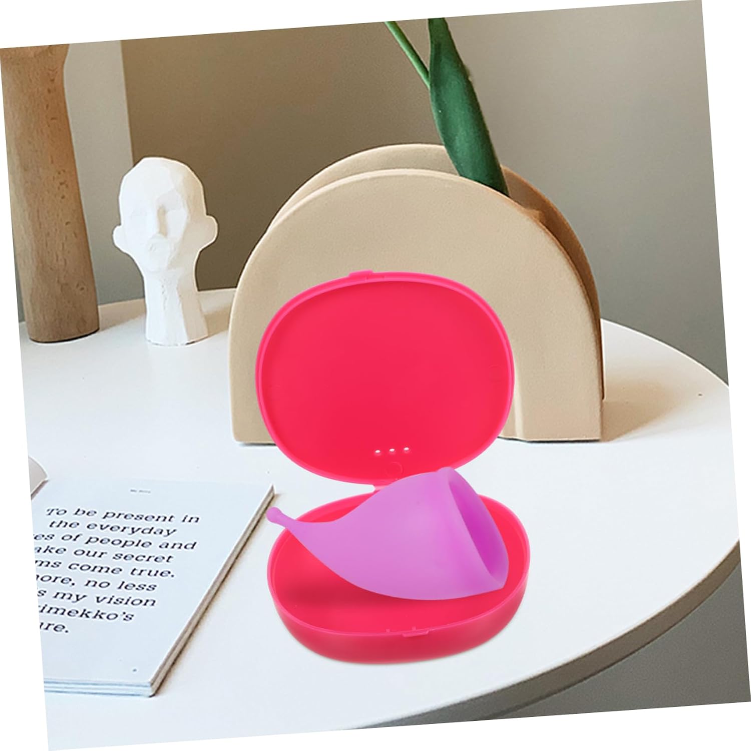 2pcs Silicone Storage Box for Moon Period Portable Carrying Case Holder