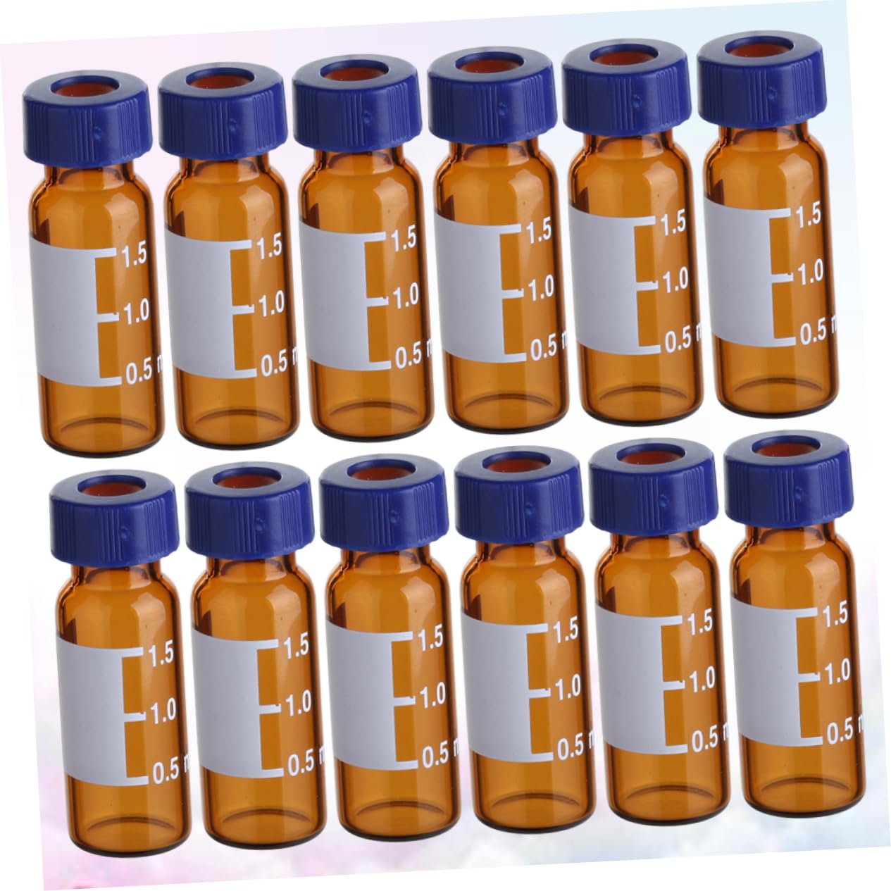 Zerodeko 3 Sätze Probenfläschchen Glasflaschen Mit Schraubverschluss Für Pharmazie Kosmetik Ätherische Öle Praktische Aufbewahrungslösung Für Reagenzien 100 Stücke * 3