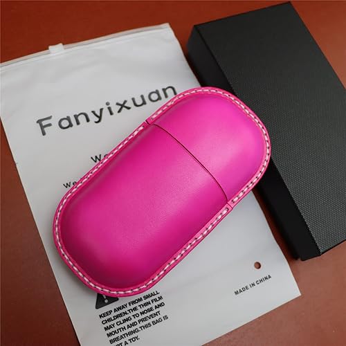 Miniatura 14 de Funda de cuero para gafas de sol vintage para hombres y mujeres miope, gafas de sol, viaje, caja de almacenamiento antiaplastamiento