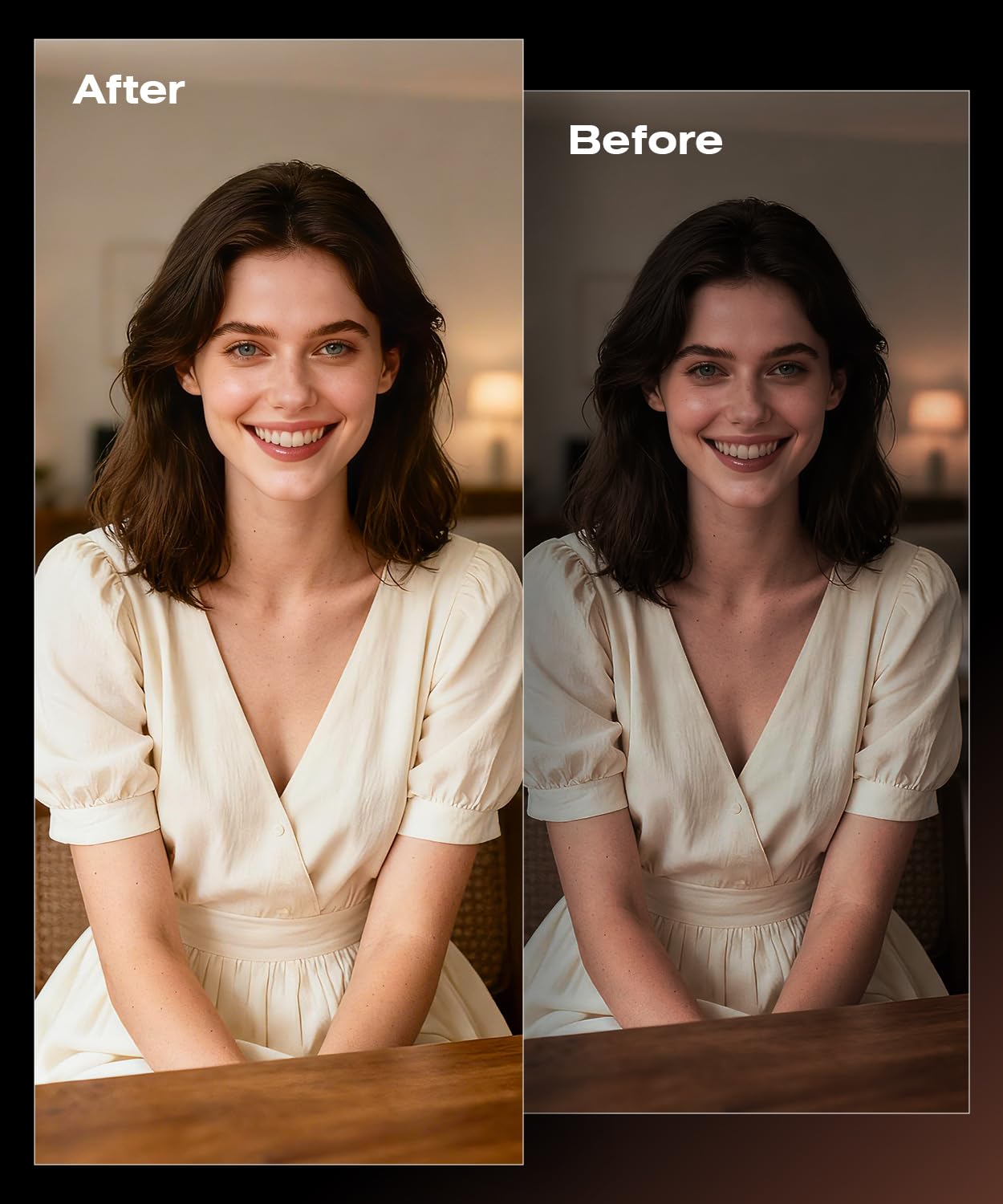 PQRQP Luce ad anello per scrivania, illuminazione morbida per zoom e videochiamate, luce selfie con supporto e supporto per telefono, CRI 97+ luce webcam per registrazione, streaming, casa e ufficio