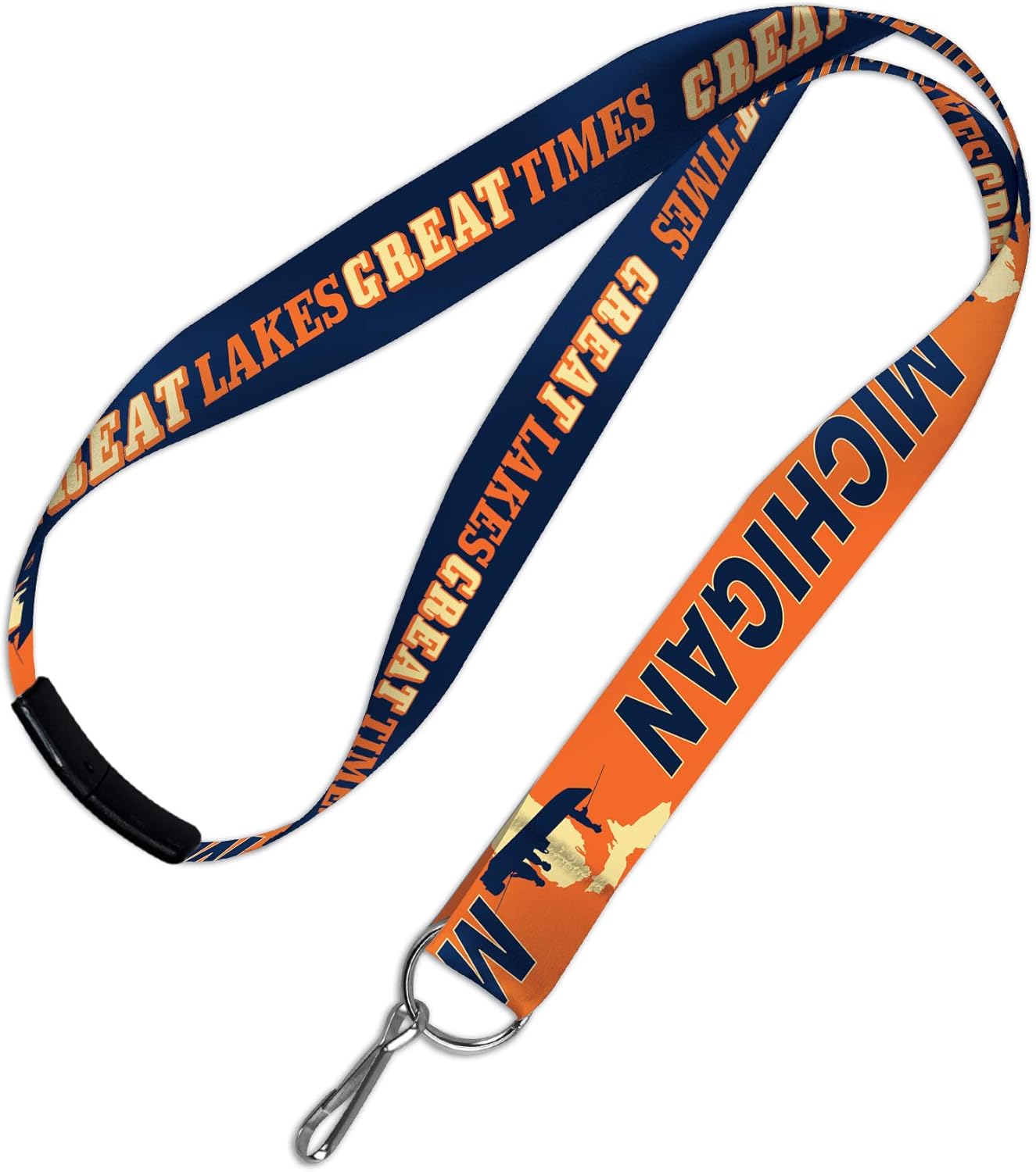 WinCraft Destination Michigan State/Michigan Lanyards w/Breakaway 1" State/Michigan Lanyards w/Breakaway 1", Multi, NA