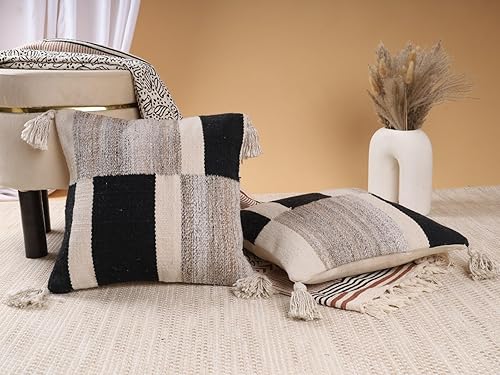 Miniatura 2 de Dhaga creations Funda de almohada de algodón de calidad de hotel, suave y cómoda, mejora la calidad del sueño, funda de cojín para dormir (paquete