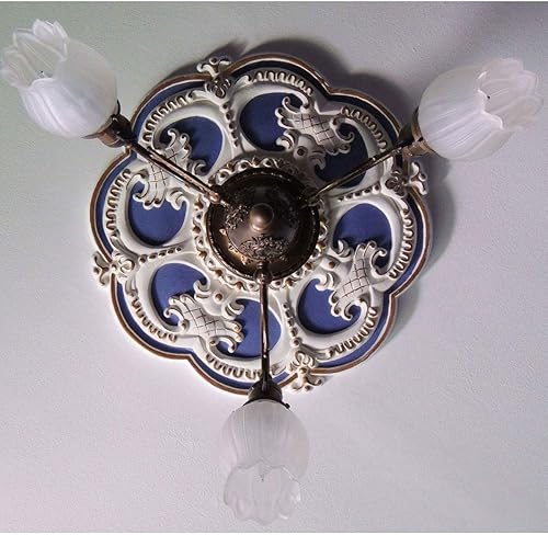 Miniatura 4 de Ekena Millwork CM17RO2 Medallón de techo Rotherham, 18 "OD x 3 12" ID x 1 12 "P, fábrica imprimado