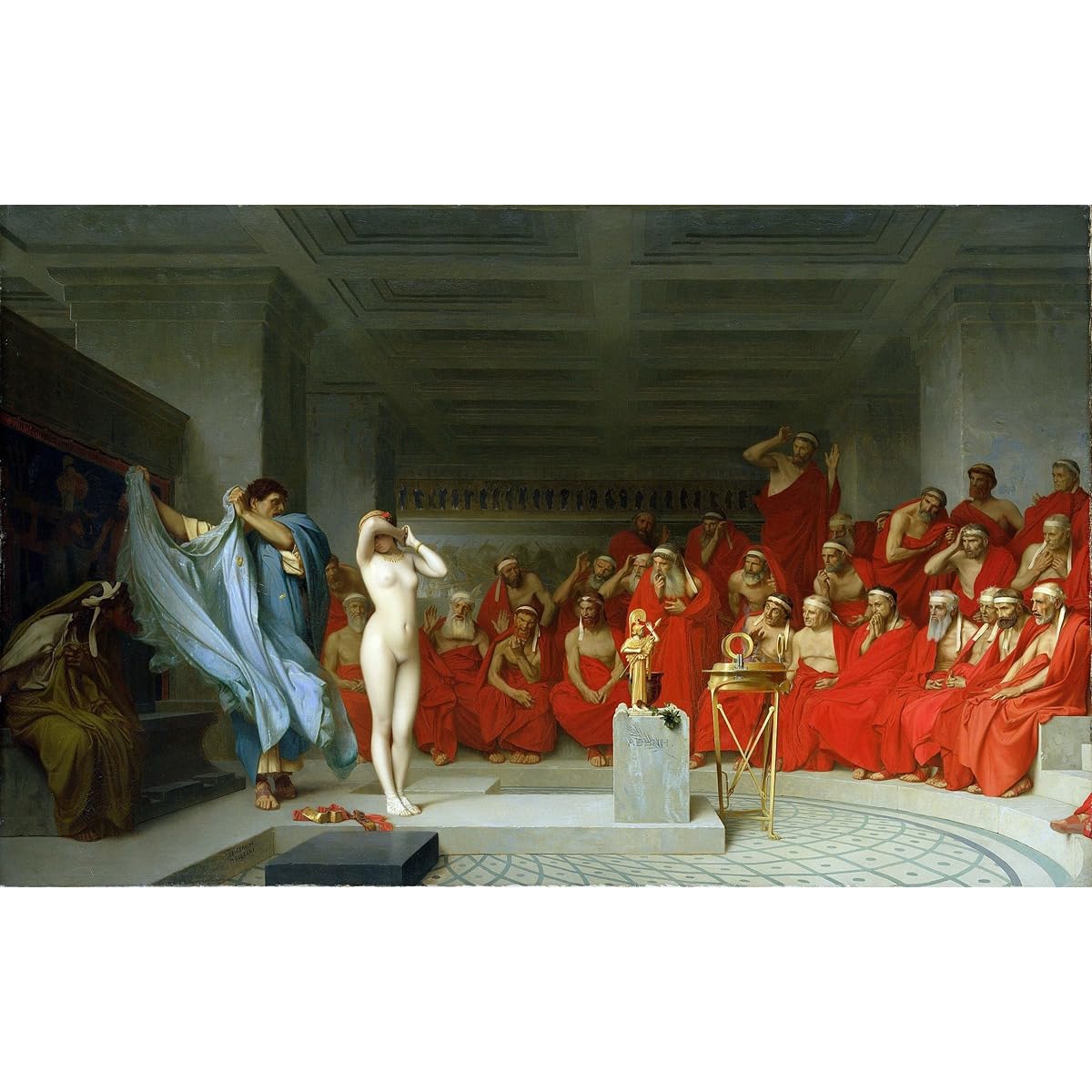 Poster Phryné devant l'Aréopage Jean-Léon Gérôme 76x101 cm - 2
