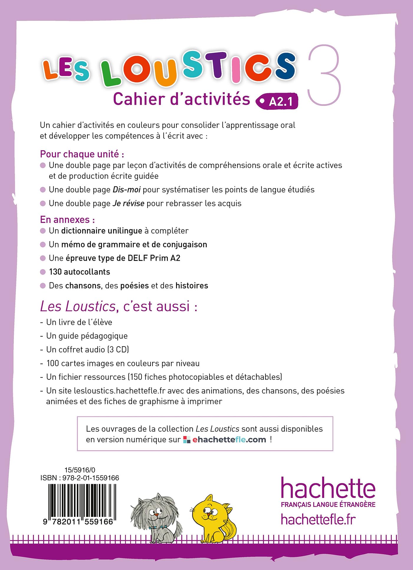 Les Loustics 3 - Cahier d'activités (A2.1): Vol. 3