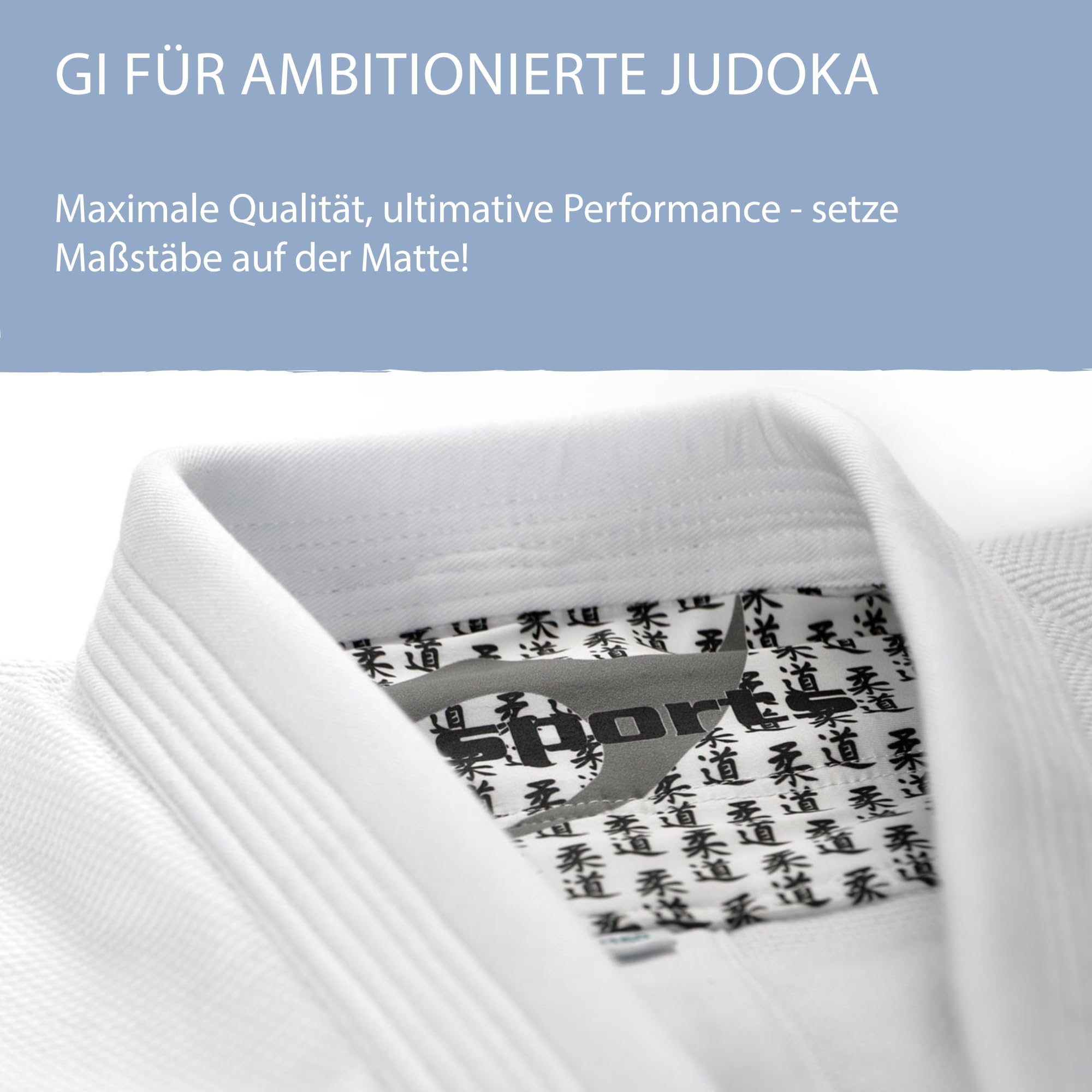 Ju-Sports Judoanzug Akita pro 700 Weiß I Moderner Judoanzug Kinder & Erwachsene I Judogi für Training & Wettkampf I Mehrfach verstärkt I Vernähte Schulter- & Brust I 100% Baumwolle