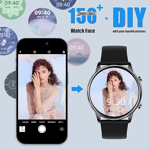 Miniatura 6 de Reloj inteligente responderhacer llamadas reloj inteligente de 132 pulgadas para teléfonos AndroidiOS IP67 rastreador de actividad impermeable con