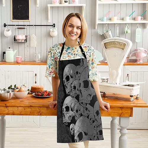Miniatura 10 de HGOD DESIGNS Delantal de cocina Lion para mujeres y hombres para cocinar, jardinería, baberos ajustables para el hogar, tamaño adulto, Apcolor-152