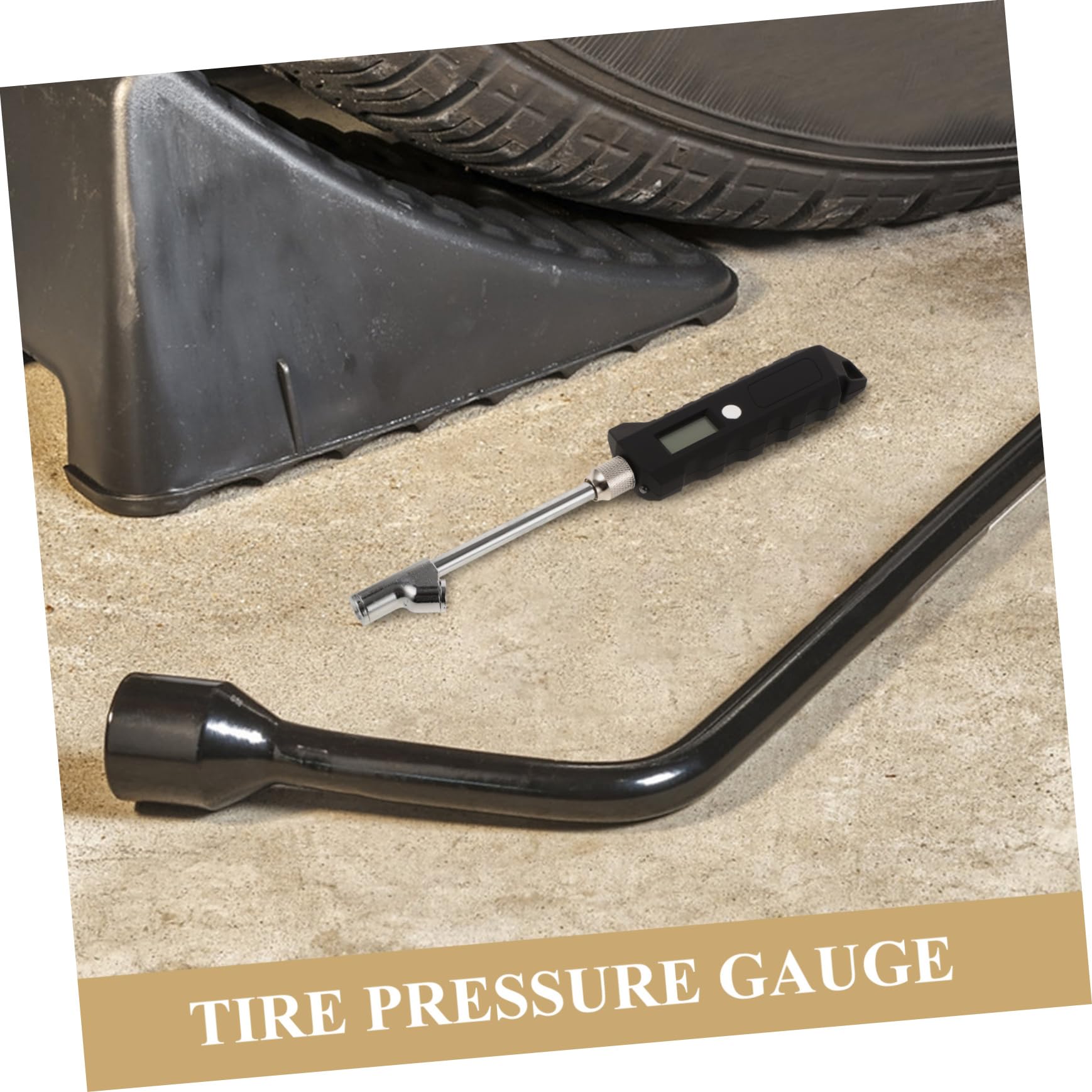 ABOOFAN Manomètre numérique pour pneus portable camion de voiture manomètre de pression des pneus pour camion jauge de pression des de robuste abdos Noir