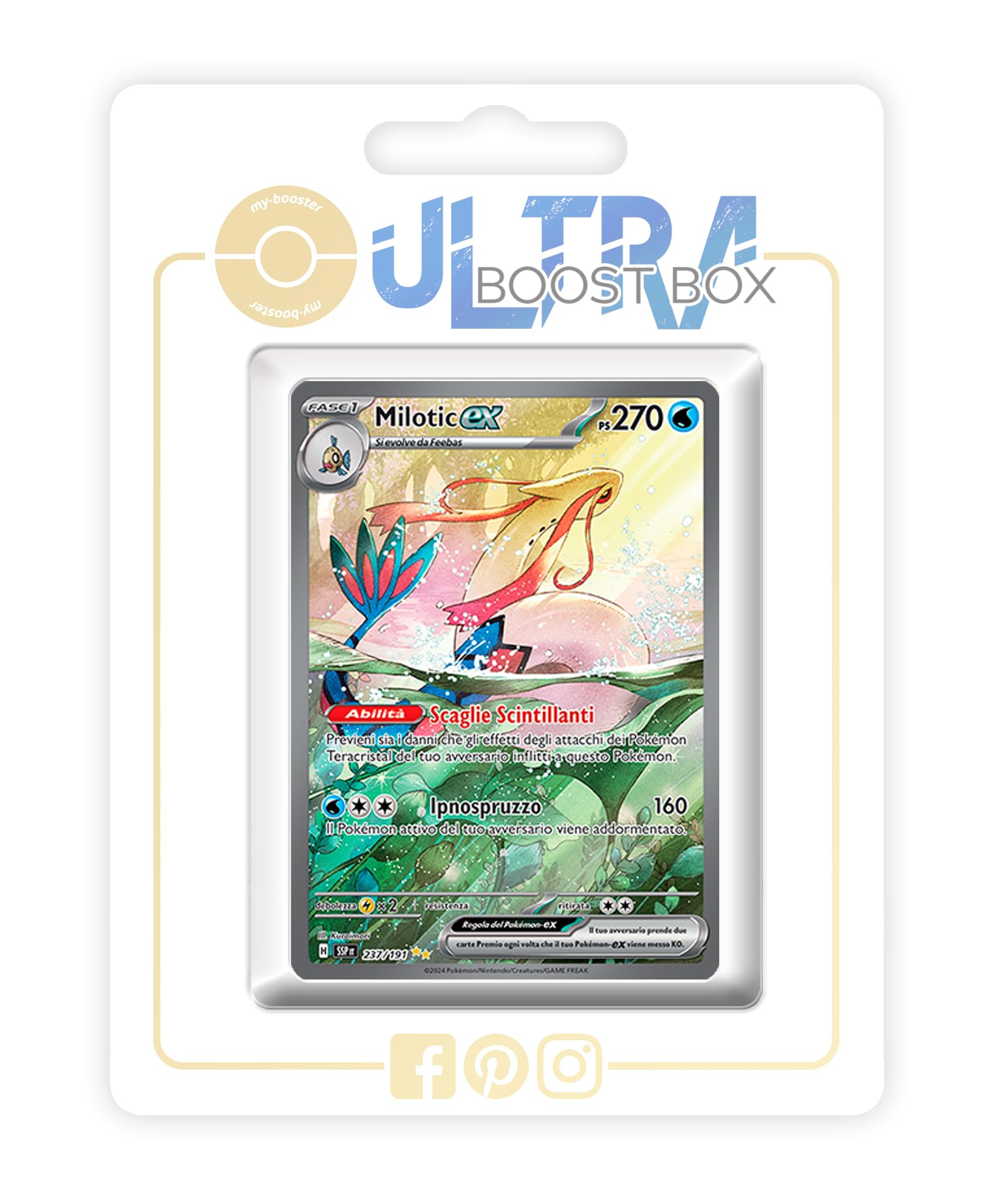Milotic ex 237/191 Alternative Shiny Pokémon Gallery - my-booster X  Scarlatto e Violetto 8