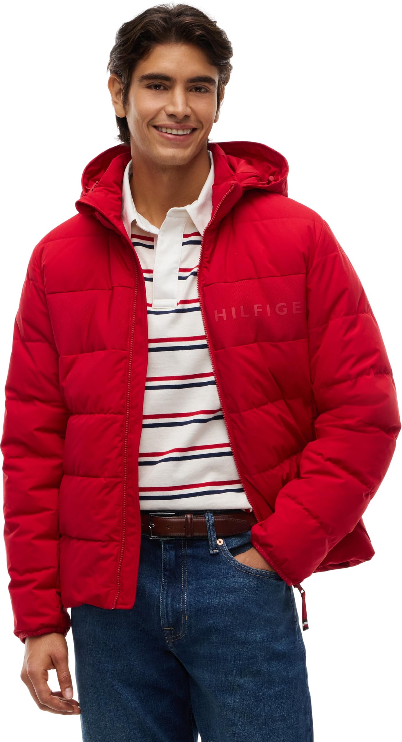 Tommy Hilfiger Detachable Hooded Branded Puffer Mw0mw45273 Piumino Uomo (Pacco da 1)