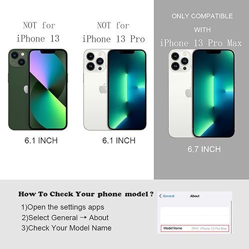 Miniatura 3 de FABSPARK - Funda para iPhone 13 Pro Max, diseño simple, marco ondulado, estética, silicona suave, color negro