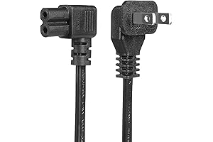 12FT Right-Angle Roku TV Power Cord Compatible with Samsung TCL Roku LG...