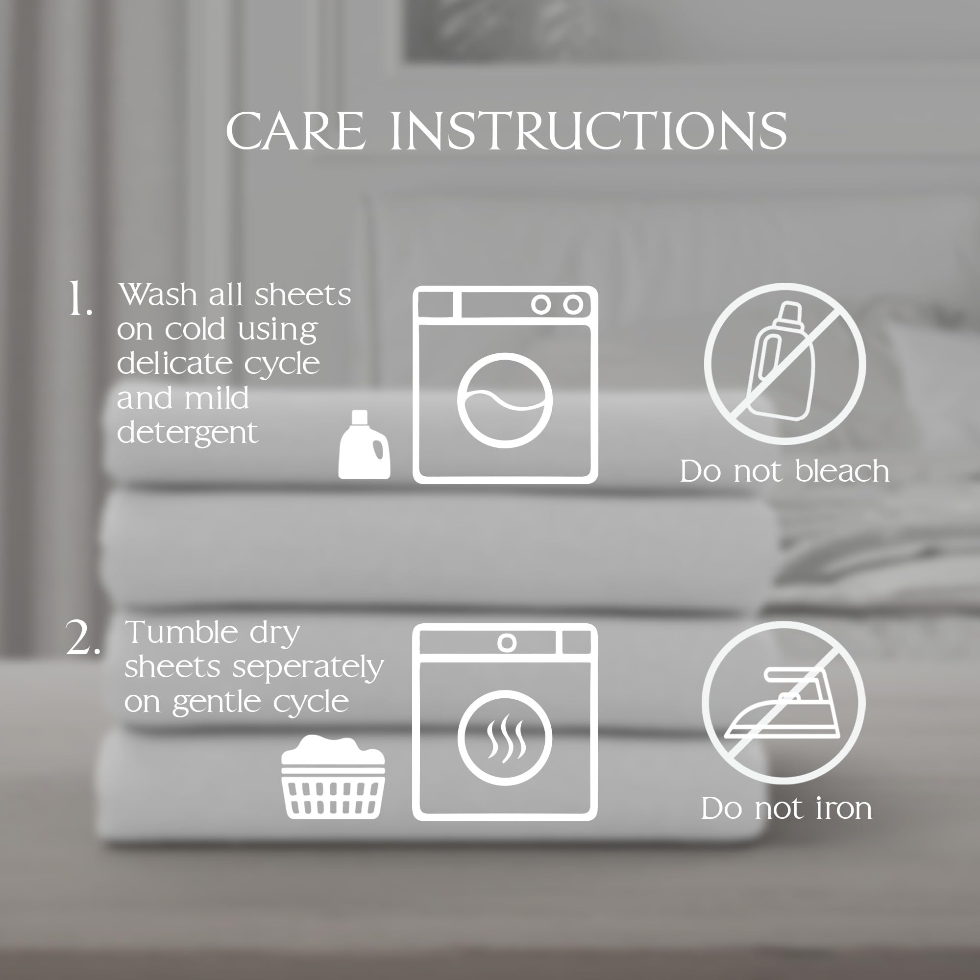 Northwest Ashford Home Essentials Bedding, 3 Piece Twin Size Sheet Set, Optical White - Image 4