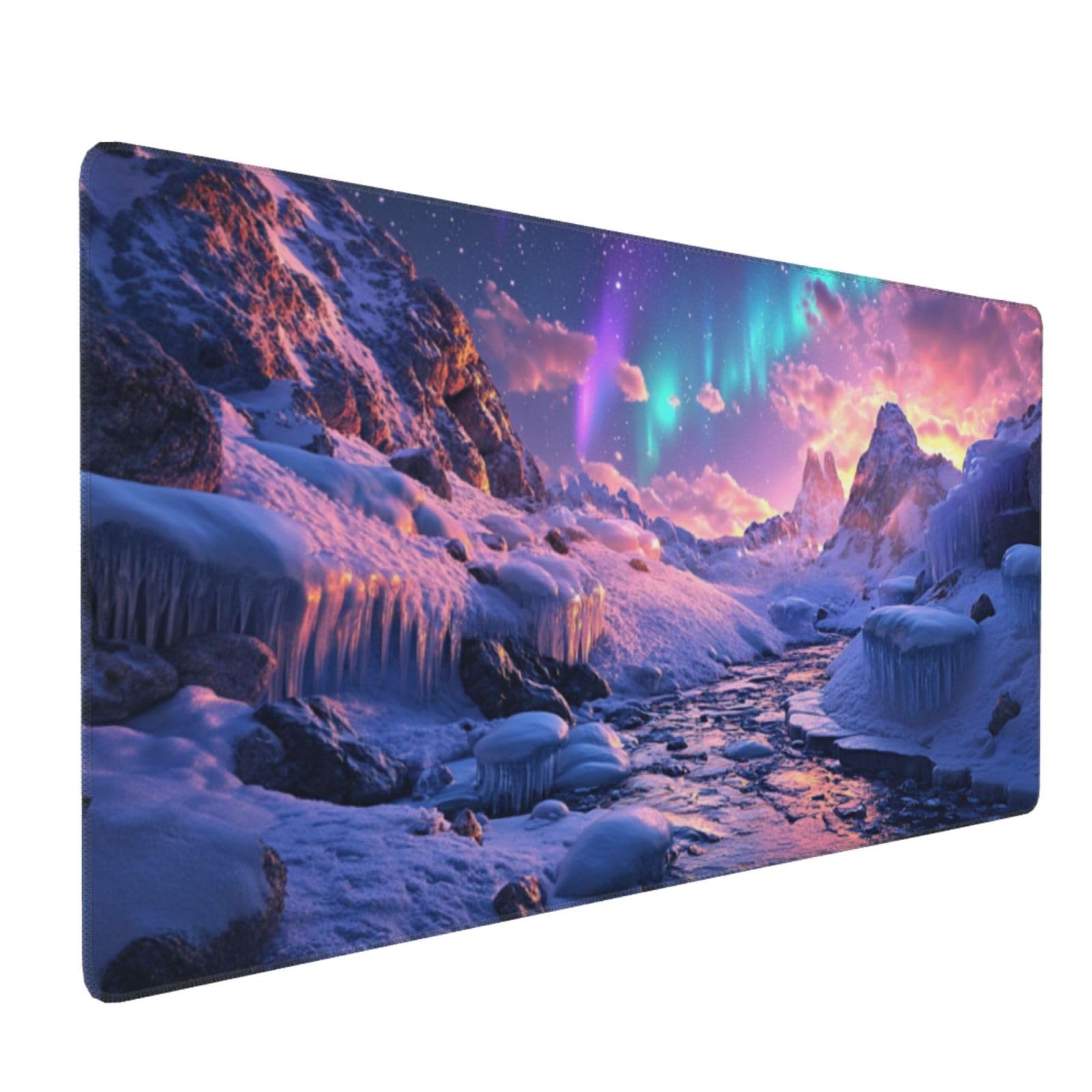 Aurora Duża podkładka pod mysz górską XXL 1200 x 600 x 4 mm, akcesoria dla graczy, podstawa antypoślizgowa i gładka powierzchnia, poprawia szybkość i precyzję dla gracza-GZ942