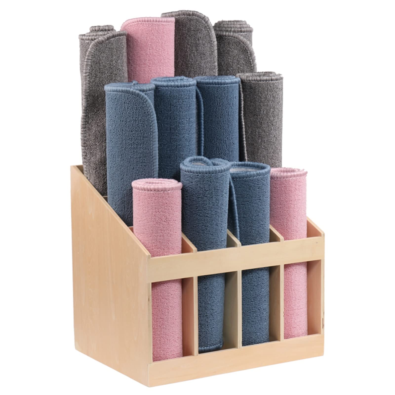 Support de tapis de yoga, support de rangement vertical étroit en bois, support de rangement multifonction pour la maison, la salle de sport