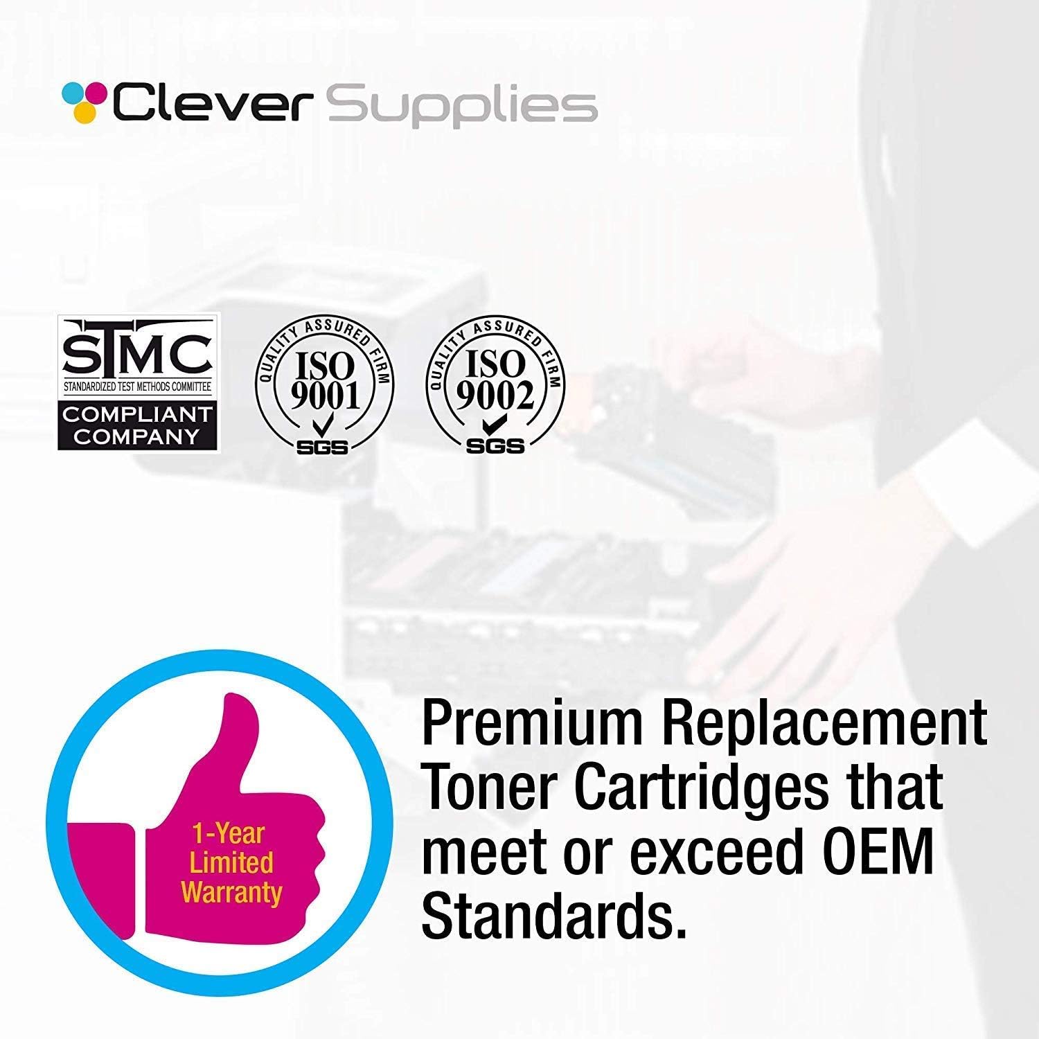 CS Replacement Toner Cartridge Compatible with HP 507X 507A CE400X CE401A CE402A CE403A for Enterprise M551n M551dn M551xh M570dw M570dn M575c M575dn (Black Cyan Magenta Yellow 4-Pack)