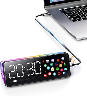 Laptop Docking Station (7-in-1), Docking Station with Screen, Multiple Built-in Apps, USB C Dock with HDMI 4K@60Hz, 90W Max Power Delivery, 1 Gbps Ethernet, USB C Hub for Mac/Dell/HP