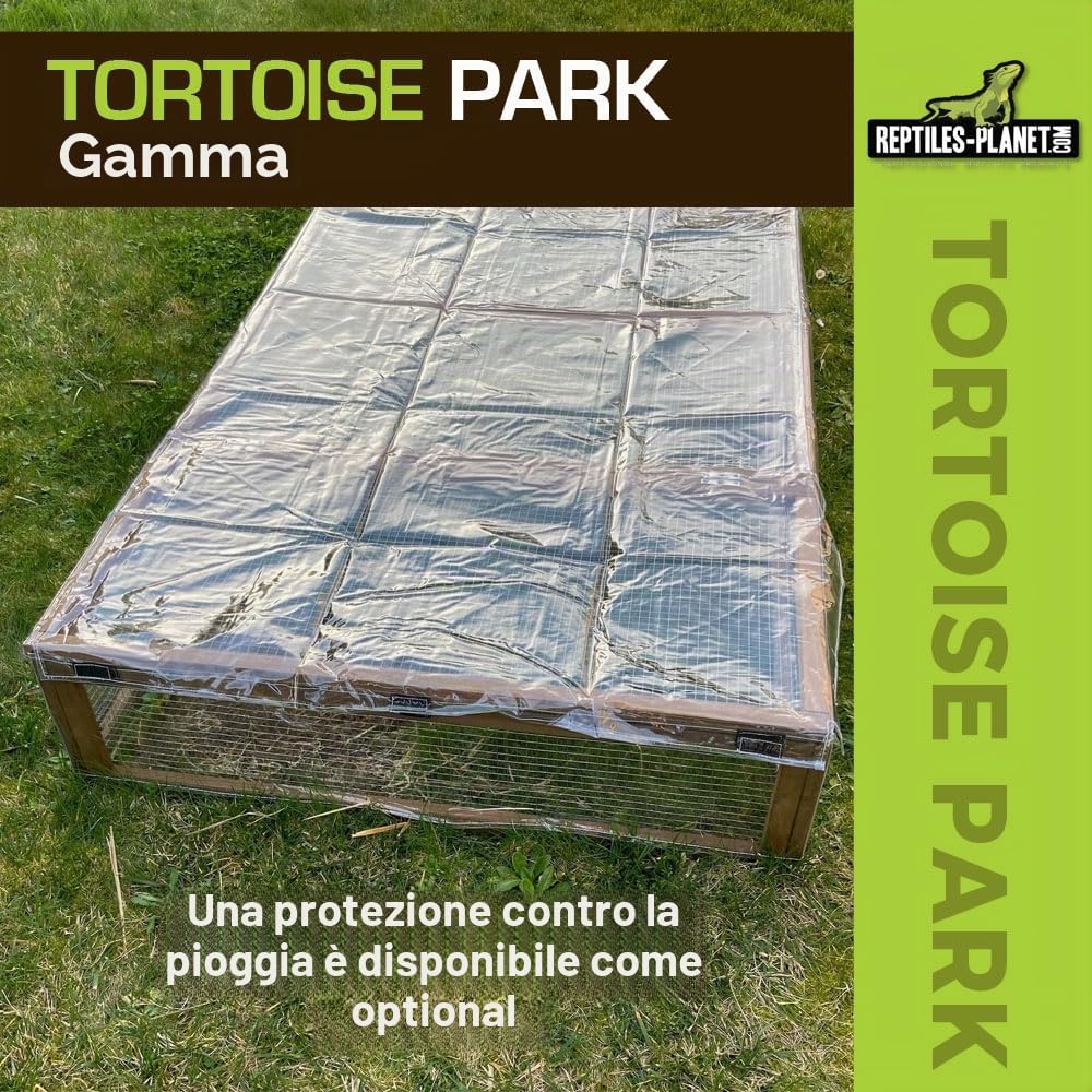 Reptiles Planet Recinzione per esterni del parco delle tartarughe, 200 x 100 x 25 cm