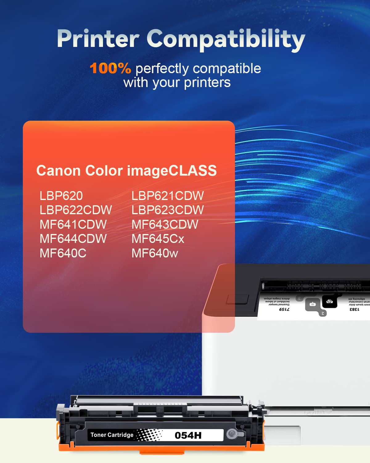 Skydo Cartuccia Toner compatibile per Canon 054 054H CRG-054 CRG-054H per Canon Color ImageCLASS LBP-620 LBP-621cw LBP-622cdw LBP-623cdw MF-640C MF-641cw MF-642cdw MF-643cdw MF-644cdw MF645cx (Nero)