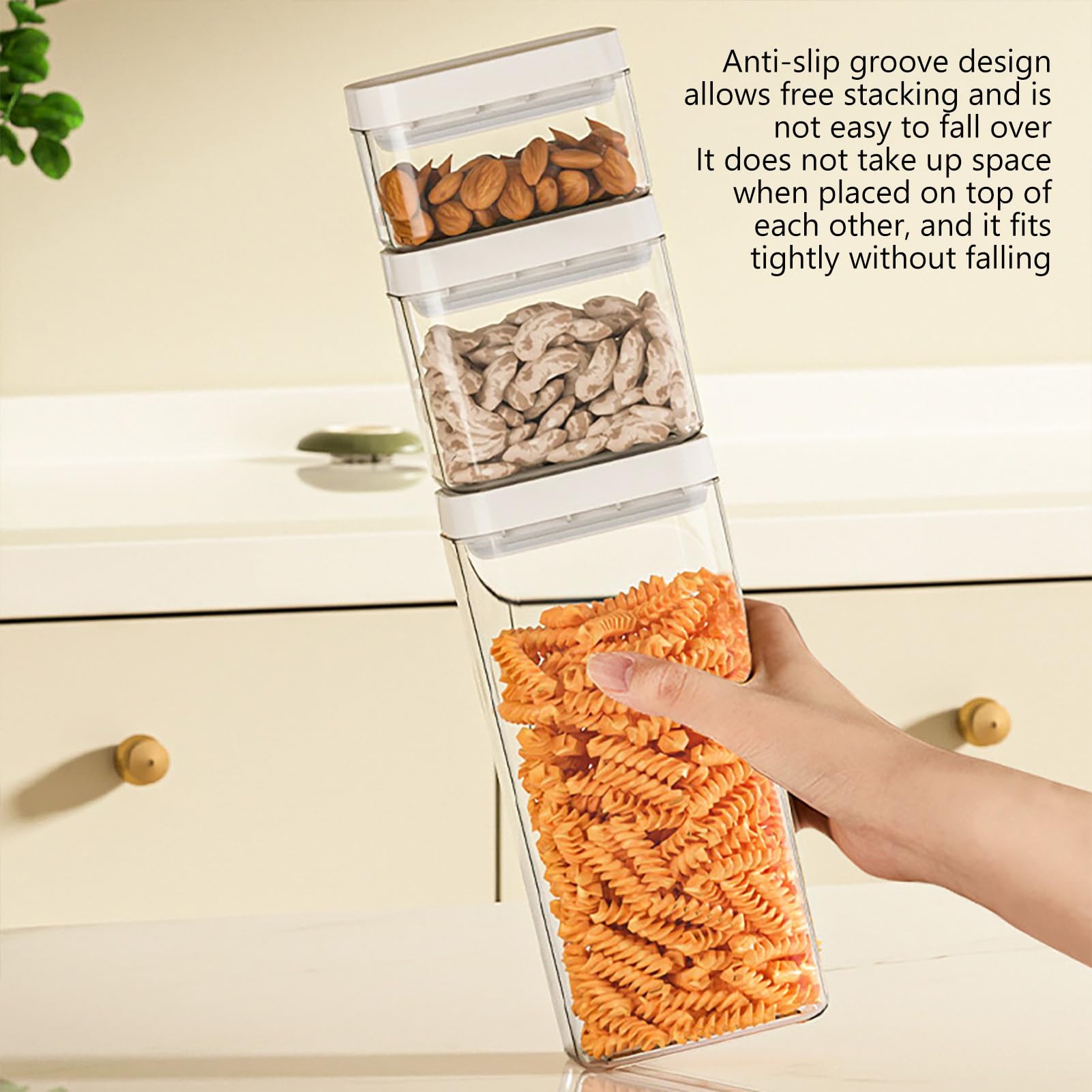 雑貨から食品…専用 Amazon｜穀物ディスペンサー、食品保存容器5個、密封穀物食品容器