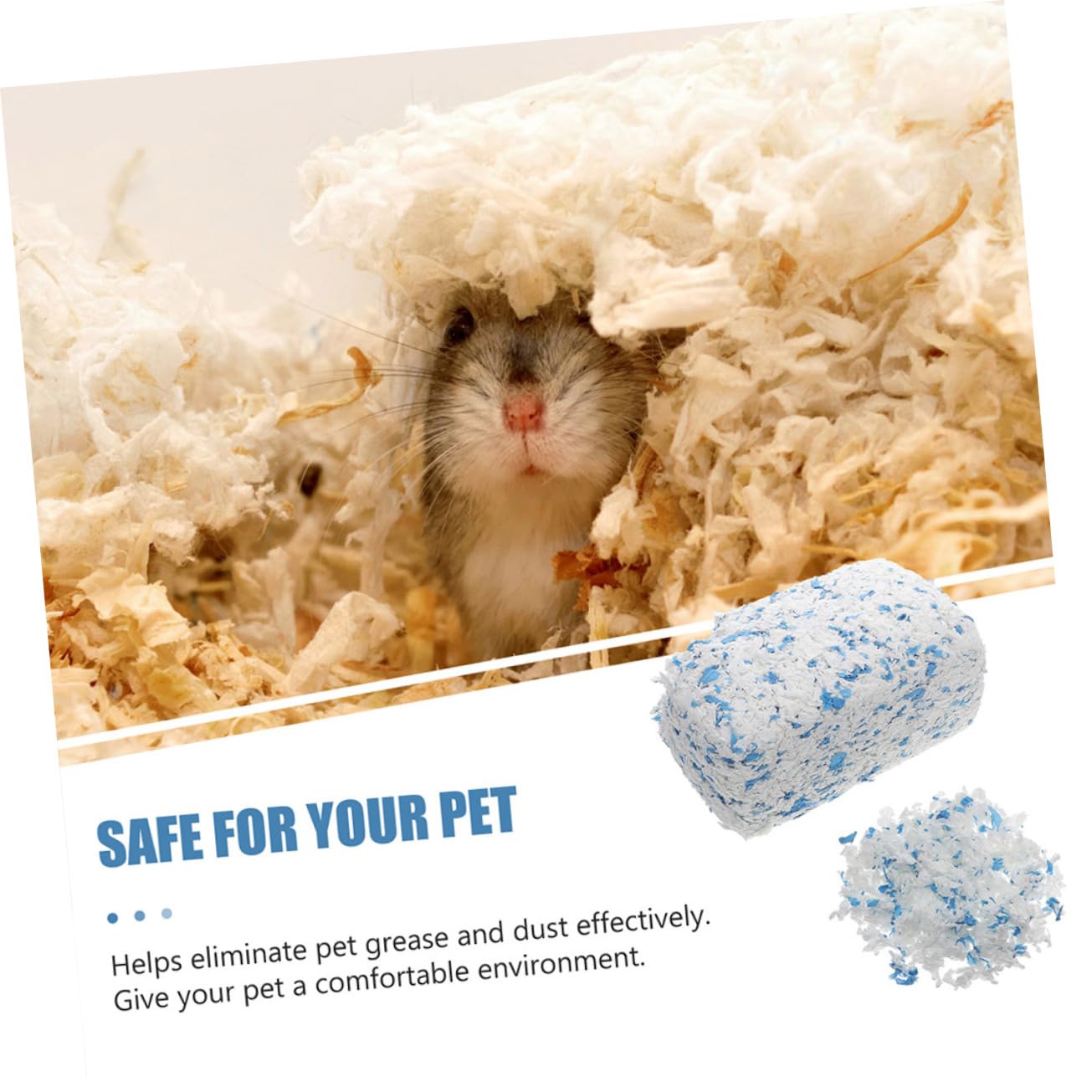 2 Borse Lettiera Naturale per Animali Domestici Lettiera di Carta per Criceti Imbottitura per Nido in Gabbia