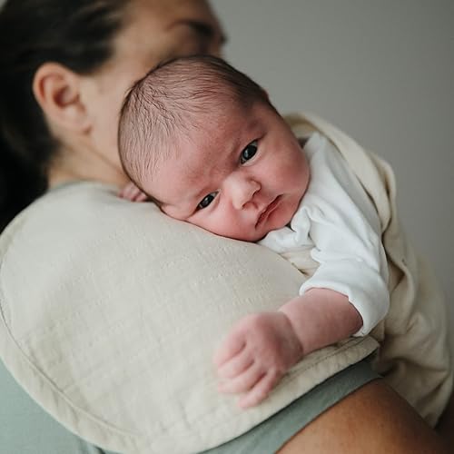 Miniatura 6 de mushie Paños de muselina para bebé  100% algodón orgánico, juego de 2 (ruborniebla)