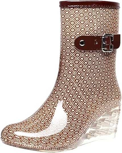 wedge rain boots