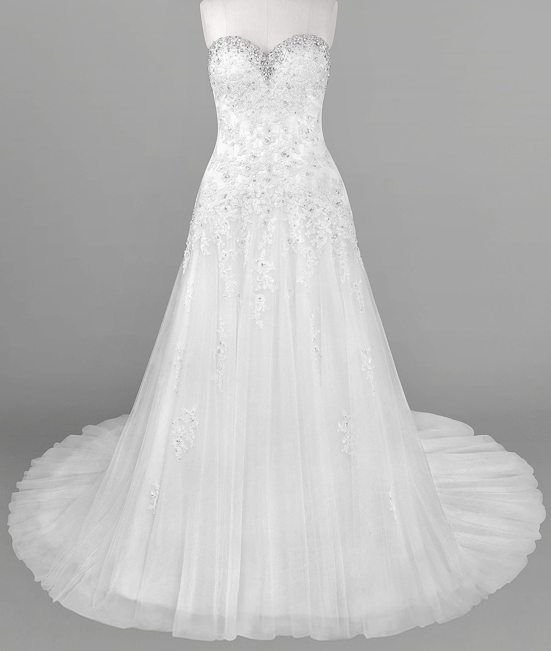 Abito da Sposa Lungo delle Donne Princess Abito da Sposa