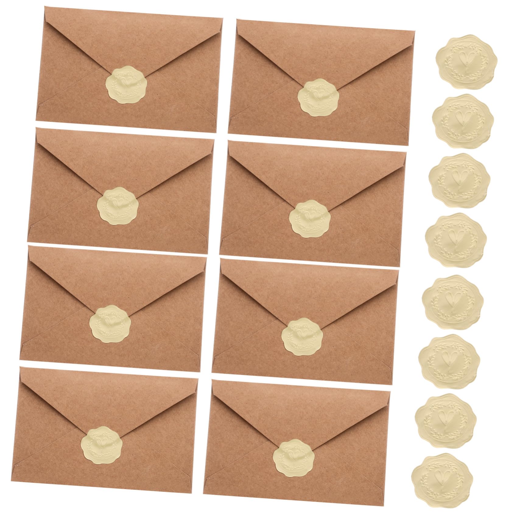 3 Set Buste Vintage in Carta Kraft per Inviti e Biglietti Accessori per Festival e Matrimoni Buste Eleganti e Compatte per Partecipazioni Adatte per Compleanni e Cerimonie