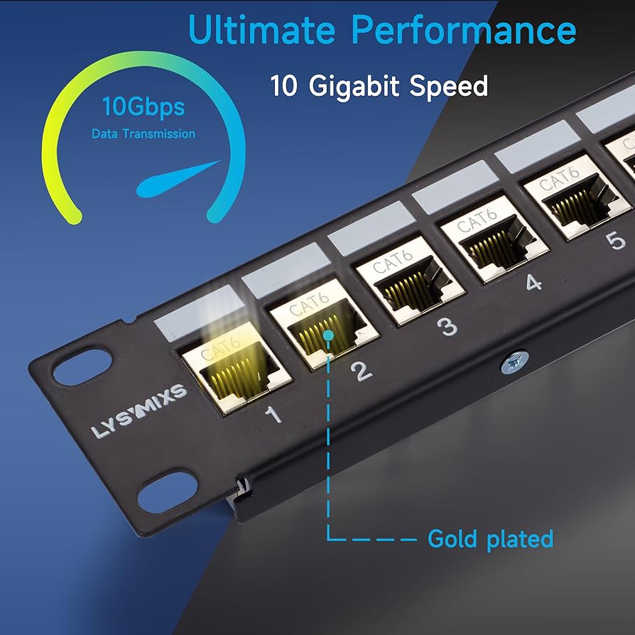 A50SINGLES～LIVESELECTION～ Amazon.com: Lysymixs 24 Port RJ45 Patch Panel Cat6 STP Feed