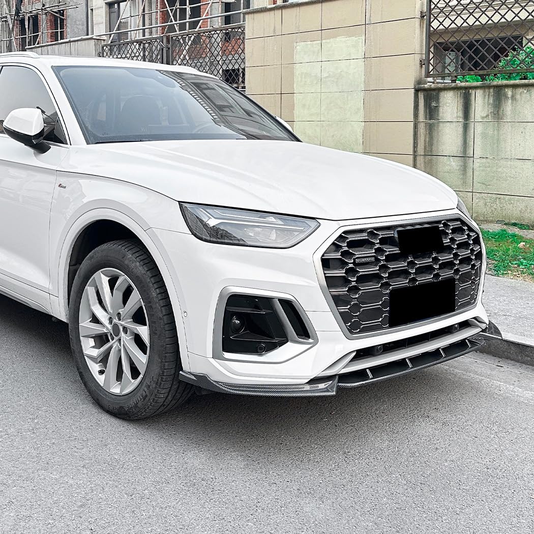 Coche Alerón Delantero Parachoques para Audi Q5 FY Sline 2020-2024, Lip Trim Mentón Frontal Spoiler Labio Difusor Exteriores Accesorios,Bright Black