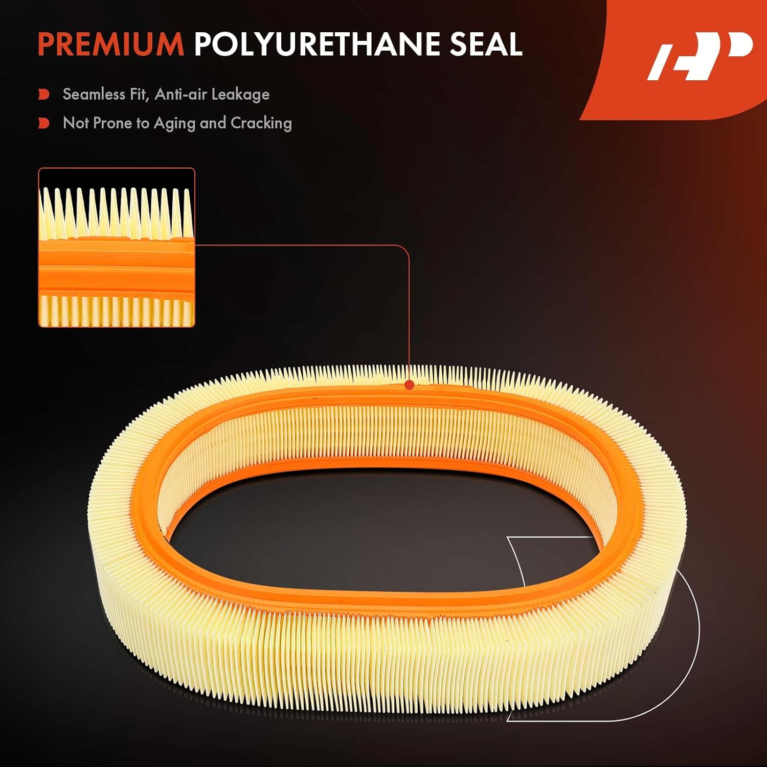 A-Premium Engine Air Filter Compatible with Mercedes-Benz 380SE 1984-1985, 380SEC 1982-1983, 380SEL, 380SL, 380SLC, 420SEL, 450SE, 450SEL, 450SL, 450SLC, 500SEC, 500SEL, 560SEC, 560SEL, 560SL