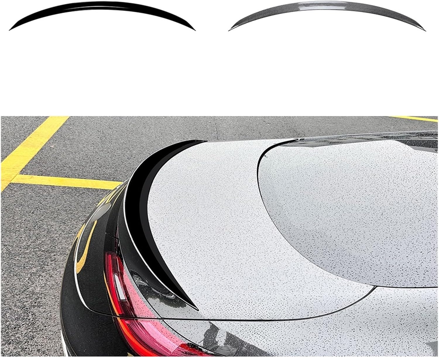 Compatible For Benz CLE Coupe 2024+ C236 CLE260 300 CLE53 AMG Car Rear Spoiler Wing Trunk Lip Tail Trunk Spoiler Trim Wings ﻿(Carbon fiber)