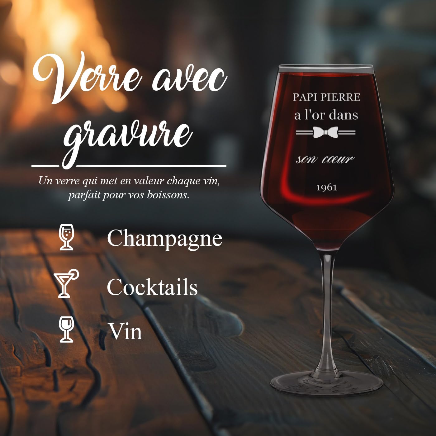 Maverton Verres à Vin en Cristal pour l’homme, Set de 6 Verres XL