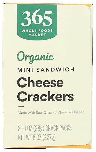 Vista 6 de 365 by Whole Foods Market, Galletas de queso sándwich mini orgánico, 8 unidades, 1 onza