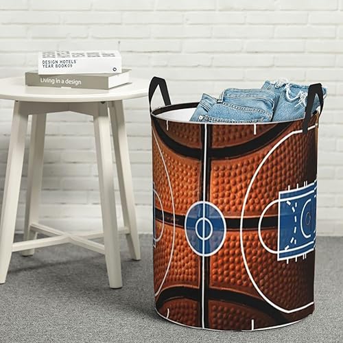 Miniatura 8 de Cesta de baloncesto, béisbol, fútbol, lavandería, bolsa de almacenamiento de ropa sucia, impermeable, plegable, para oficina, dormitorio, sala de